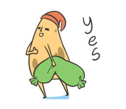 sleepy potatoes sticker #6523404