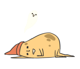 sleepy potatoes sticker #6523405