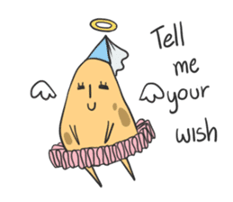 sleepy potatoes sticker #6523410