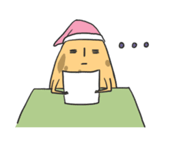 sleepy potatoes sticker #6523414
