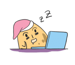 sleepy potatoes sticker #6523419