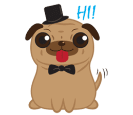 Mr. Pug Dog sticker #6523784