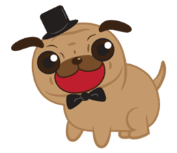 Mr. Pug Dog sticker #6523791