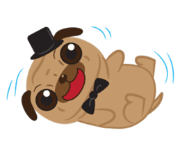 Mr. Pug Dog sticker #6523798