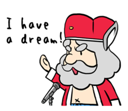 The naked king with donkey ears sticker #6524080