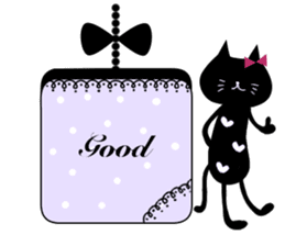 Otona Kawaii Black Cat Sticker By Keico Sticker 6524575