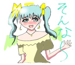 crazy angel and devil feminine sticker #6525122