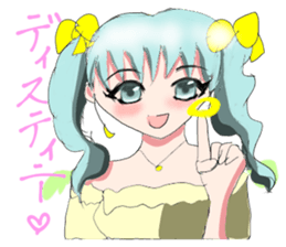 crazy angel and devil feminine sticker #6525124