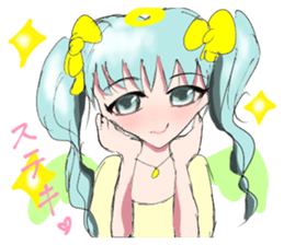 crazy angel and devil feminine sticker #6525133