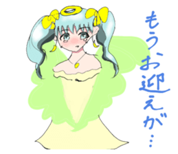 crazy angel and devil feminine sticker #6525134