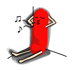 Red weiner sticker #6525513