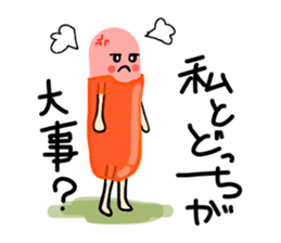 Red weiner sticker #6525514