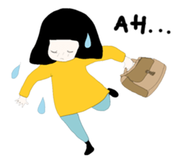 ngingi moody girl (eng version) sticker #6525784