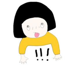 ngingi moody girl (eng version) sticker #6525785