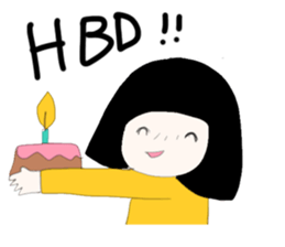 ngingi moody girl (eng version) sticker #6525786