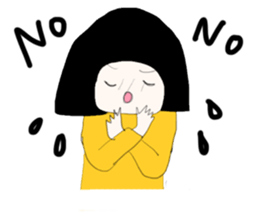 ngingi moody girl (eng version) sticker #6525788