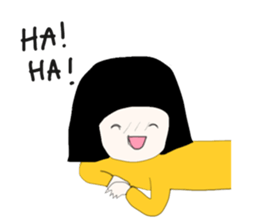 ngingi moody girl (eng version) sticker #6525789