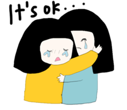 ngingi moody girl (eng version) sticker #6525790