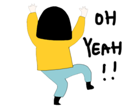 ngingi moody girl (eng version) sticker #6525794