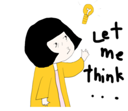 ngingi moody girl (eng version) sticker #6525797