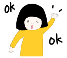 ngingi moody girl (eng version) sticker #6525799