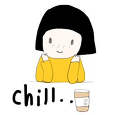 ngingi moody girl (eng version) sticker #6525800