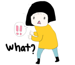 ngingi moody girl (eng version) sticker #6525801