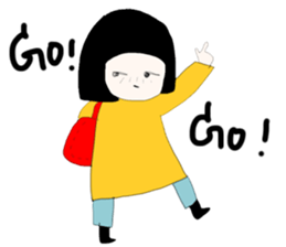 ngingi moody girl (eng version) sticker #6525802