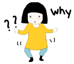 ngingi moody girl (eng version) sticker #6525805