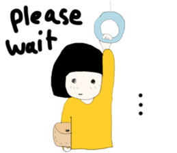 ngingi moody girl (eng version) sticker #6525806