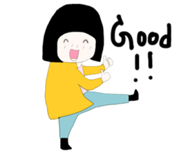 ngingi moody girl (eng version) sticker #6525808