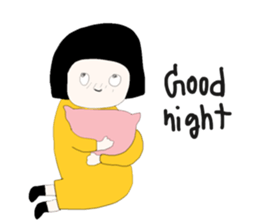 ngingi moody girl (eng version) sticker #6525809