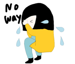 ngingi moody girl (eng version) sticker #6525810
