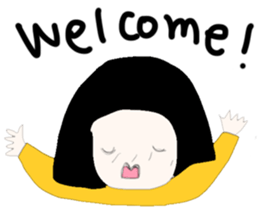 ngingi moody girl (eng version) sticker #6525811