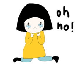 ngingi moody girl (eng version) sticker #6525813