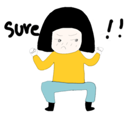 ngingi moody girl (eng version) sticker #6525814