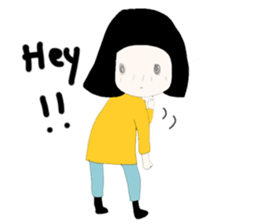 ngingi moody girl (eng version) sticker #6525817