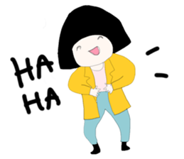 ngingi moody girl (eng version) sticker #6525818