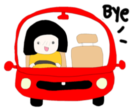 ngingi moody girl (eng version) sticker #6525823