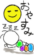 Daily life of a green caterpillar 3 sticker #6526265