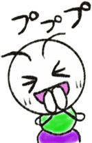 Daily life of a green caterpillar 3 sticker #6526276