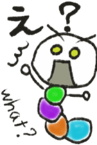 Daily life of a green caterpillar 3 sticker #6526293