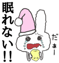 honesty rabbit sticker 3 sticker #6526755