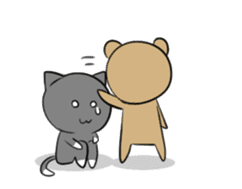 Just Cat and Bear sticker #6526892