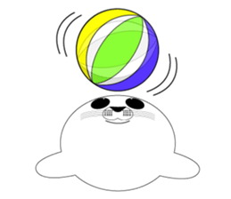 Very cute harbor seal sticker #6527424