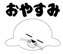 Very cute harbor seal sticker #6527429