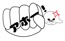 Very cute harbor seal sticker #6527450