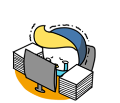 Little Penguin WEI-GU-LI(Office worker) sticker #6527548