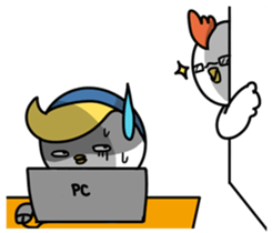 Little Penguin WEI-GU-LI(Office worker) sticker #6527552