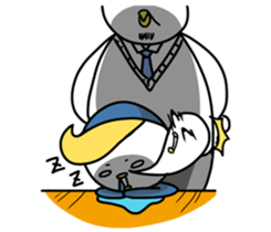 Little Penguin WEI-GU-LI(Office worker) sticker #6527561